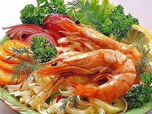 Shrimp with herbs for increased potency