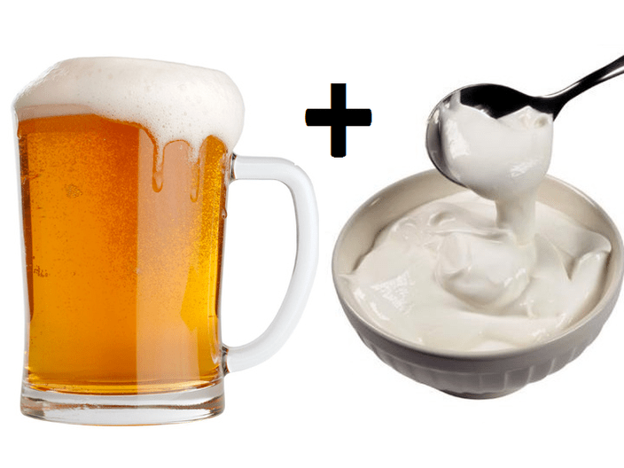 The power of beer with sour cream